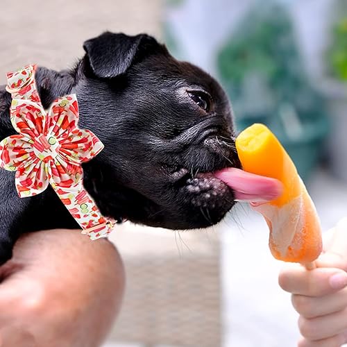 Miniatura 149 de Lionheart glory Collar de perro con bandera estadounidense, collar de flores para perro del 4 de julio, resistente y ajustable, collar patriótico