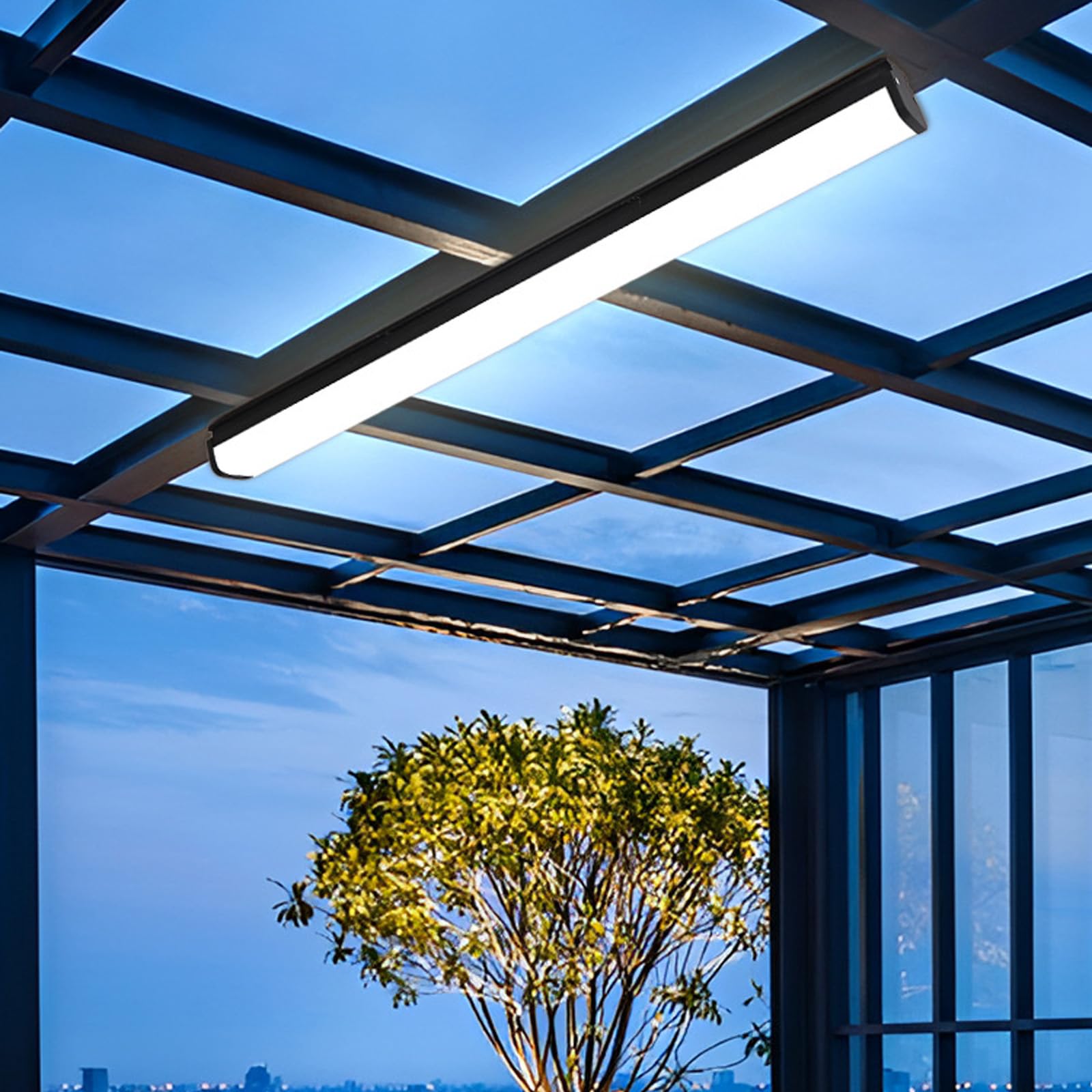 Applique Murale d'extérieur à LED IP65 étanche pour Villa, Design à Longue Bande, luminaire décoratif de Jardin, extérieur/intérieur, en Aluminium, pour Garage, terrasse