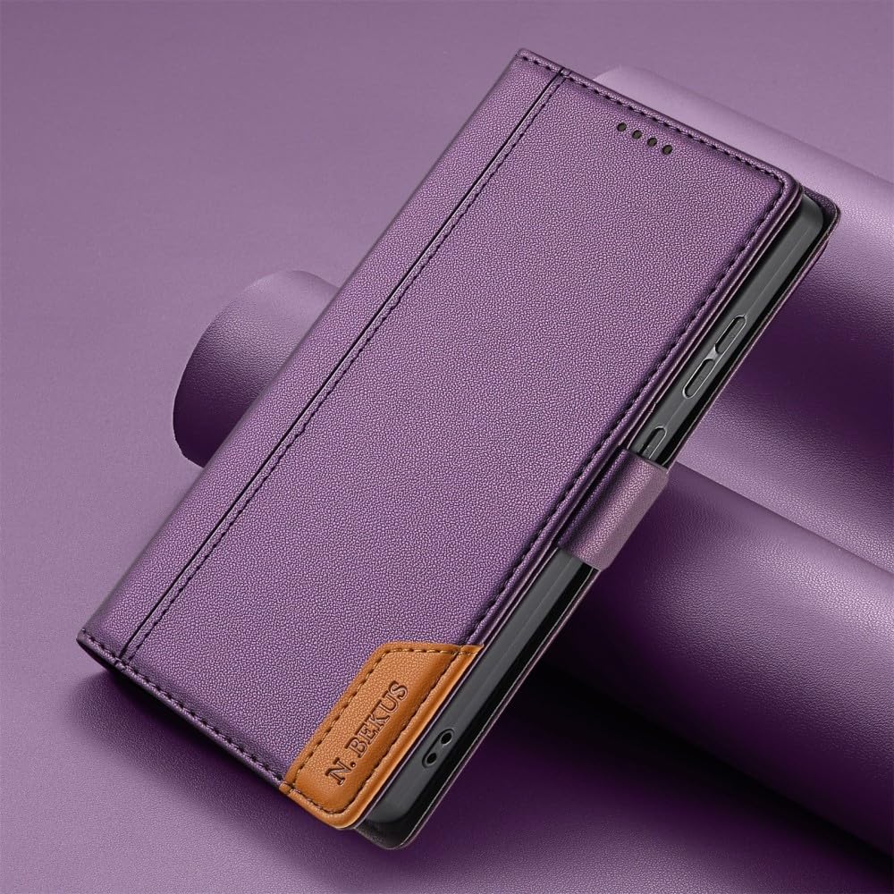 Étui portefeuille violet pour Samsung S21 FE idéal pour protéger votre mobile en voyage - 8