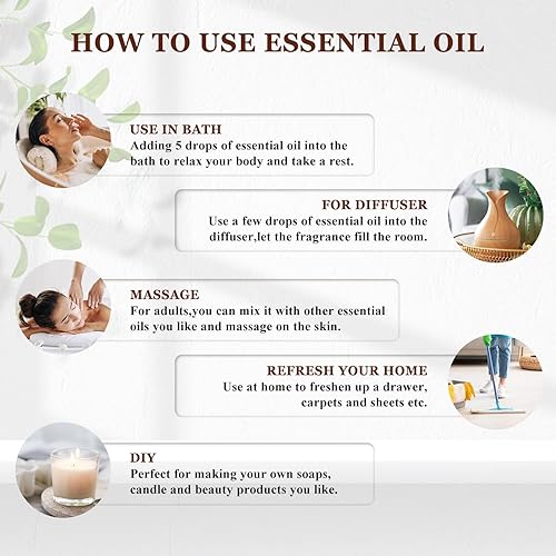 Miniatura 6 de EUQEE Aceite esencial de estrella de anís de 4 onzas  4.0 fl oz de gran capacidad, aceite esencial de fragancia pura y prémium con cuentagotas de