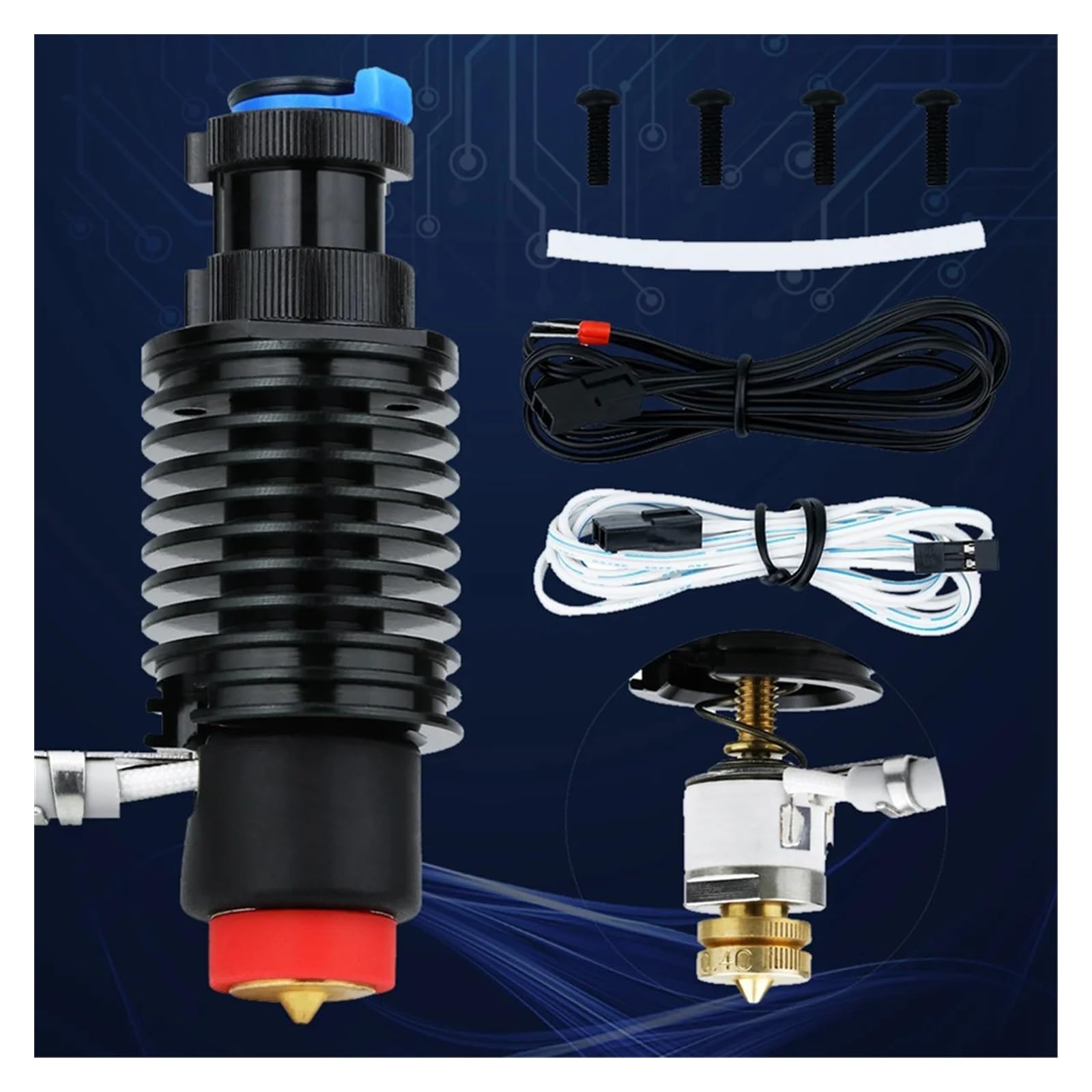 For Revo Hotend Kit V6 Heizkörper Messing Düse Keramik Heizung Kern 104Nt Thermistor for Revo 3D Drucker Teile