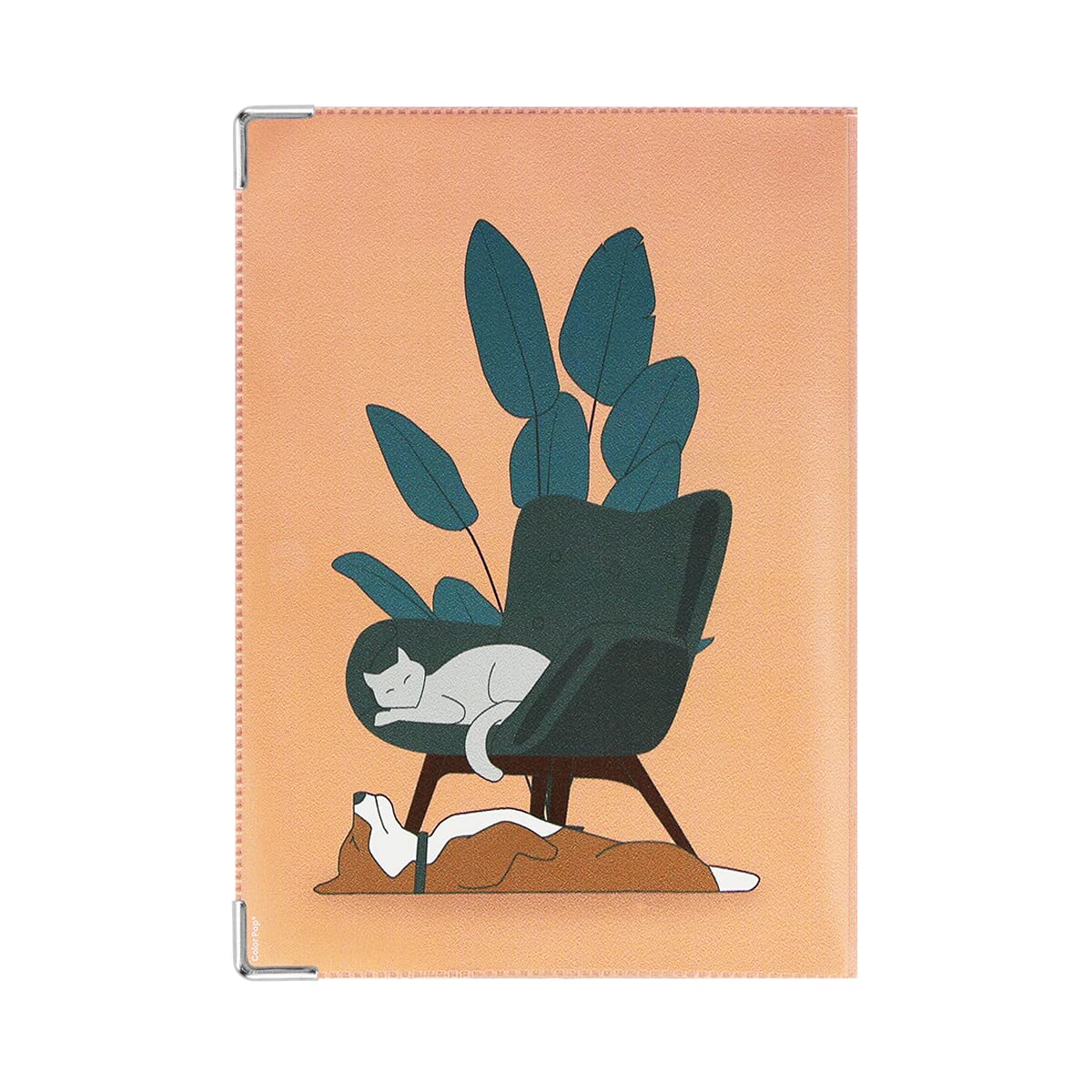 Proteggi Libretto Sanitario Con Tasca - Copertina PVC Glitter Motivo Animali Tropicali, Prodotto Francese