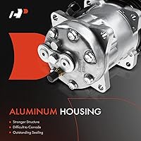 Vista 3 de A-Premium Compresor de A/C con embrague compatible con retroexcavadora, Challenger, cargador tipo pista, tractor tipo rueda