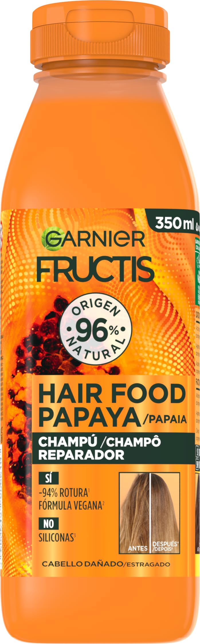 New Garnier Fructis Hair Food Papaya Repair Shampoo 350Ml