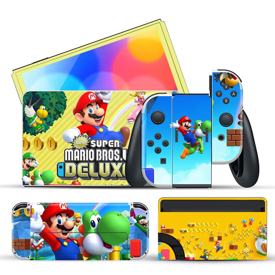 TCOS TECH 3M Skins Decal for Nintendo Switch OLED, Protective Wrap Cover Anti-Scratch Durable Cover Sticker Protector Vinyl Wrap Full Set Faceplate Joy-Con Console Dock - Design 1 (B0CBPW8VQ5) Amazon Price History, Amazon Price Tracker