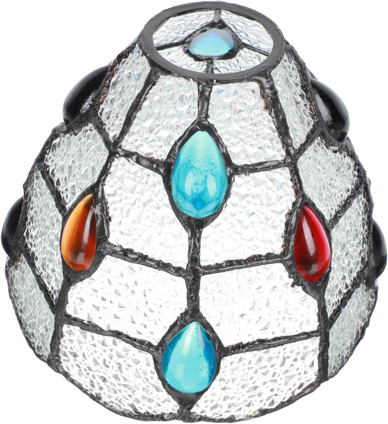 STOBOK 1pc Retro Glass Lamp Shade Decorative Lampshade for Table and Floor Lamps High Transparency and Smooth for Bedrooms and Living Rooms and Eye-friendly Design