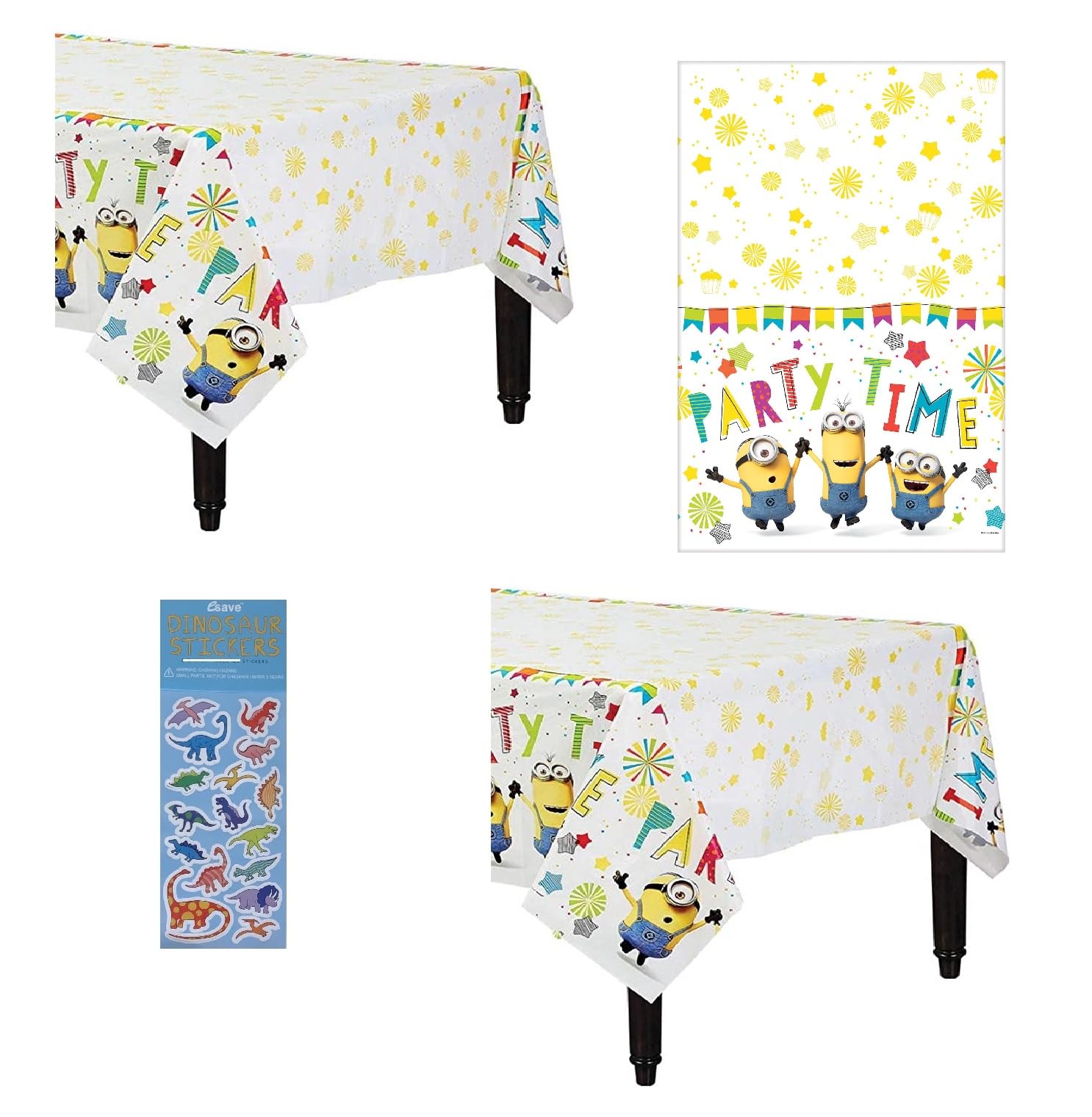 Nappe Moi moche et méchant en plastique Amscan pour anniversaire enfant x2