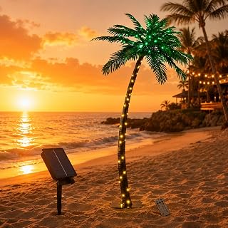 LED Lighted Palm Tree (7Ft-Solar)