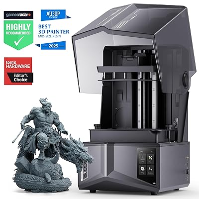 ELEGOO Saturn 4 Ultra 12K Resin 3D Printer, with Smart Automatic Leveling, 10-Inch 12K Monochrome LCD, 150mm/h Faster Printing Speed,8.62 × 4.84 × 8.66 Inch Printing Size