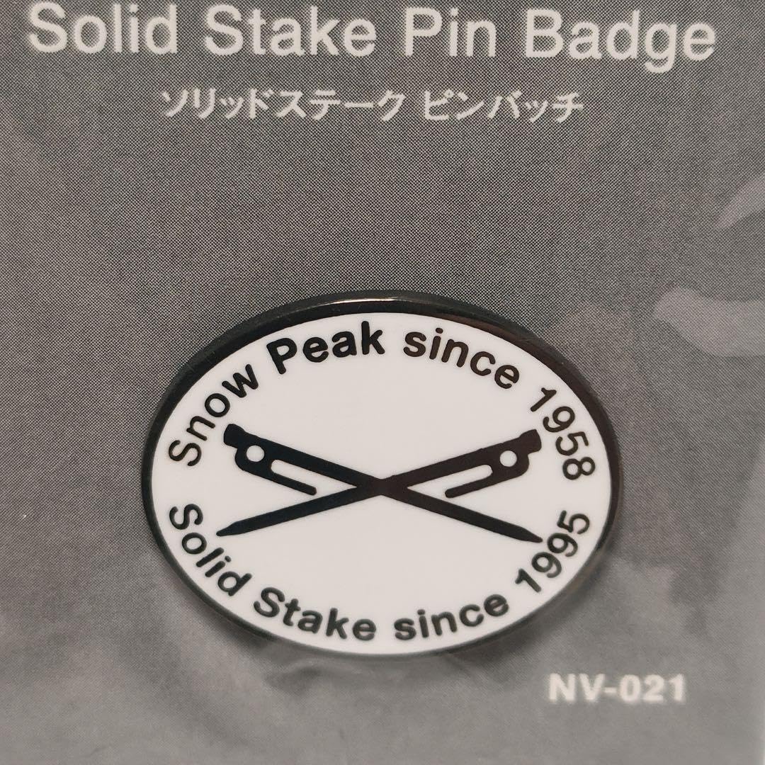 Snow Peak Pin Badge Black and White Set Novelty Snow Peak