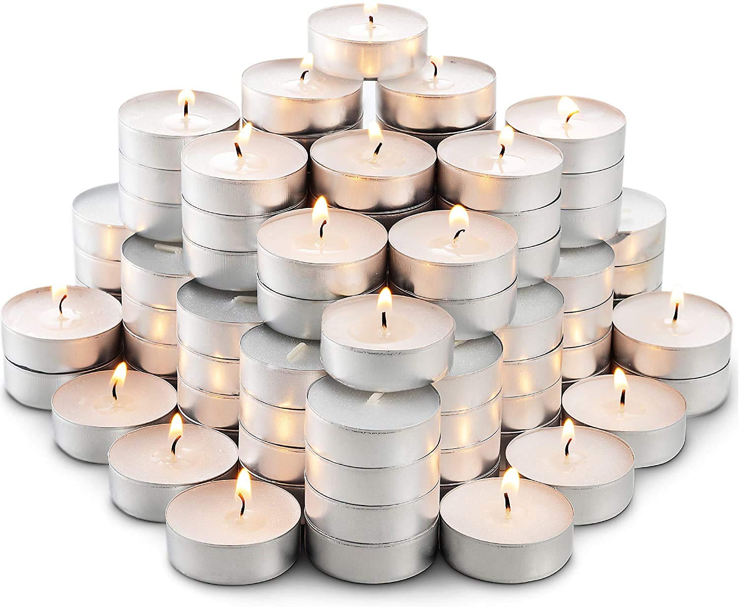 Thealight Candele 100% Cera Vegetale 4 ore di durata (500 PZ.)