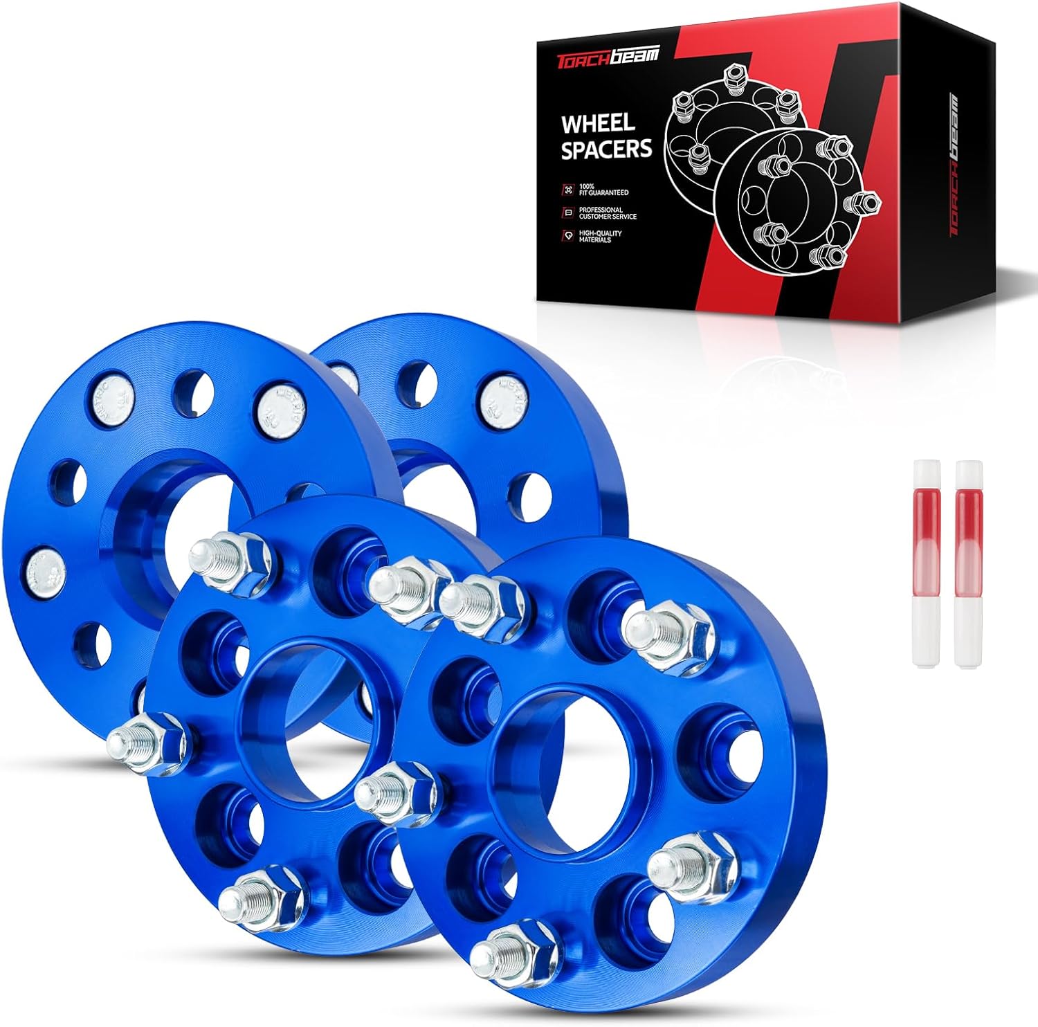 Torchbeam 4Pcs 5x100 to 5x114.3 Wheel Spacers 5x3.94 to 5x4.5, M12x1.25 Wheel Stud, 1 inch Thickness, 56.1 Hub Centric | Wheel Adapters for Forester, Crosstrek, Outback, Impreza, XV Crosstrek,