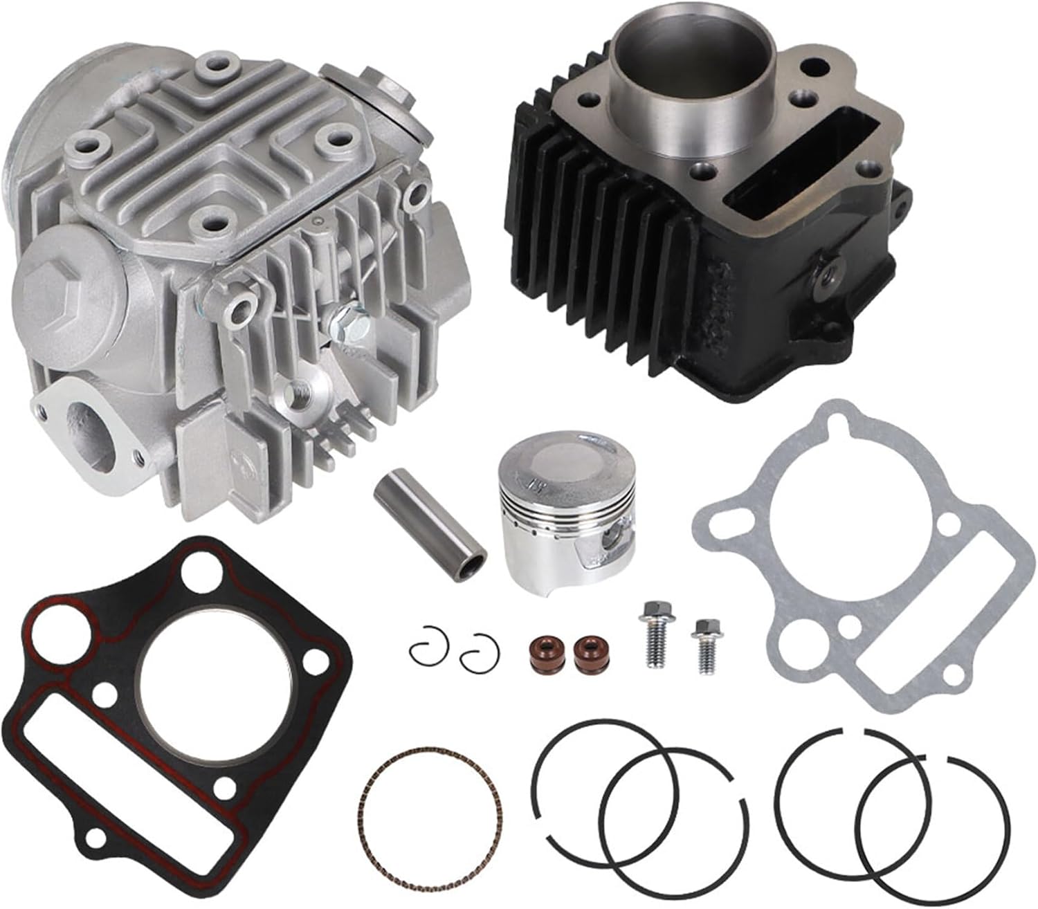 WFLNHB 47mm Bore Top End Kit Cylinder Head Piston Replacement for Honda TRX90 1993-2005