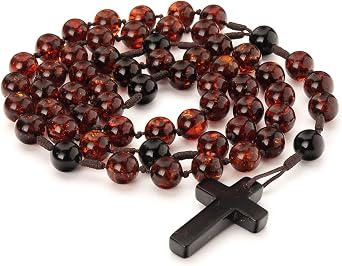 Catholic rosary from Baltic amber-Handmade- Amber necklace