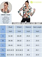 Vista 5 de Pinspark womens 3 Button Collared Long Sleeve Polo Shirt