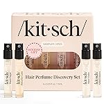 Kitsch Hair Perfume For Women (Discovery Set) - Pistachio Latte, Warm Sugar, Sheer Violet & Amber Waves - Patented Odor-Eliminating Technology, Hair Spray and Body Mist - 4 x 1.5mL