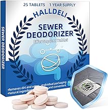 Deodorant Tablets for Sewer, Eliminate Odor of Sewer in the Bathroom, Cleans Septic Tanks and Drains from Stubborn Cloggings, Foam, Bathroom Detergent