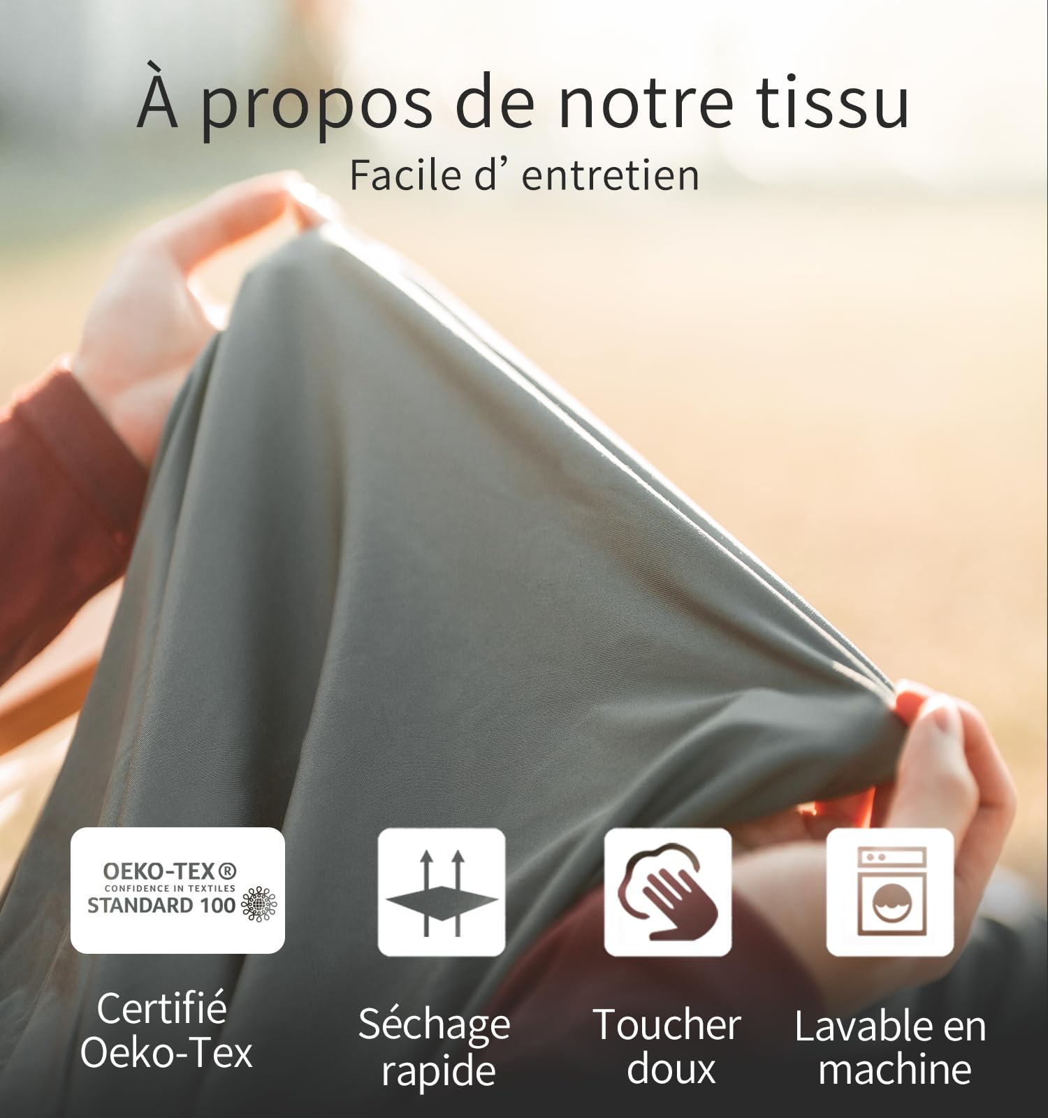Litume Sac à Viande Momie en Velours/Thermolite avec Capuche à Cordon, pour Camping, Randonnée, Voyage, Hôtel, Léger, Compact, Doux, Chaud