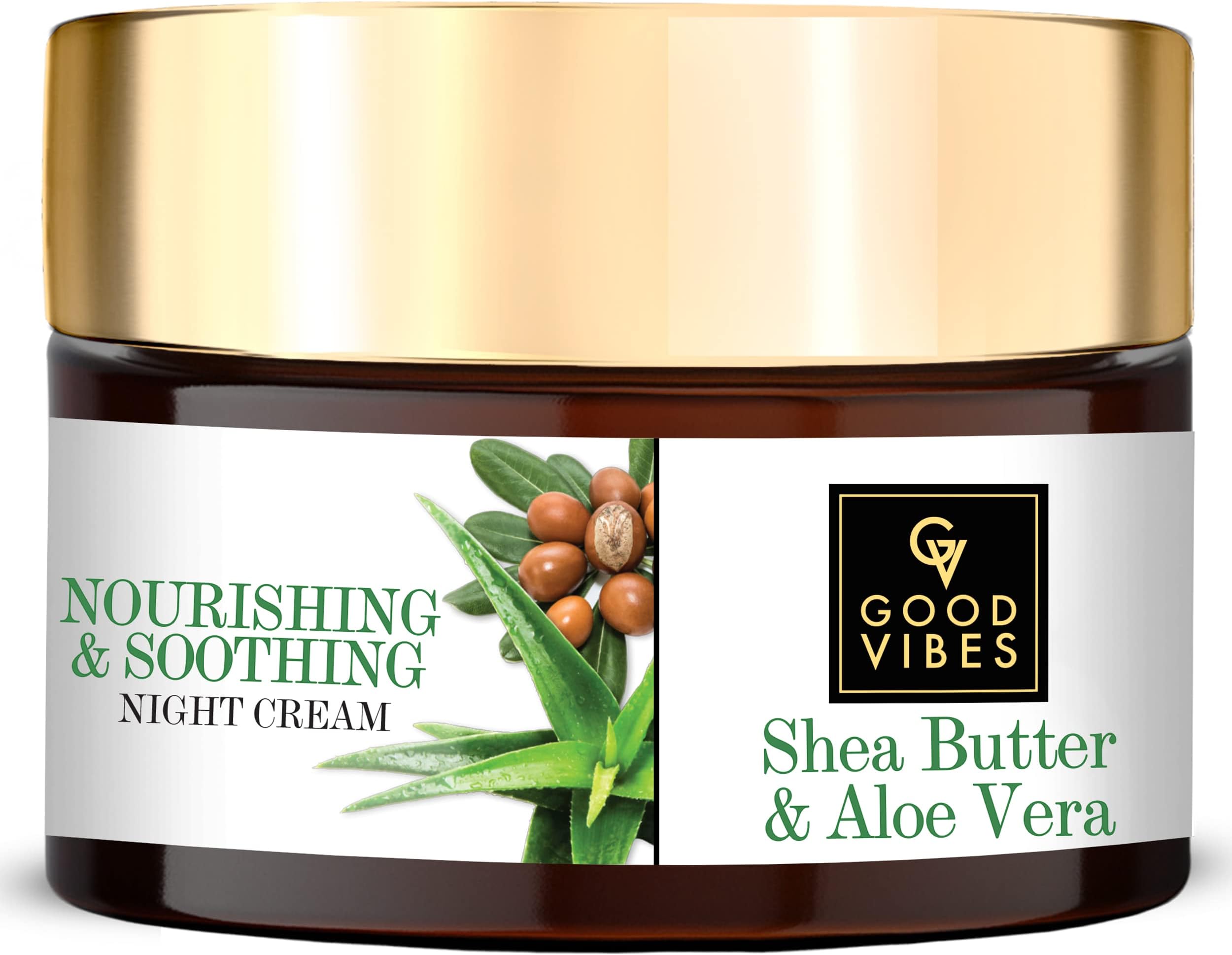 Good Vibes Plus Nourishing and Soothing Night Cream - Shea Butter and Aloe Vera - 50 g - Cruelty Free
