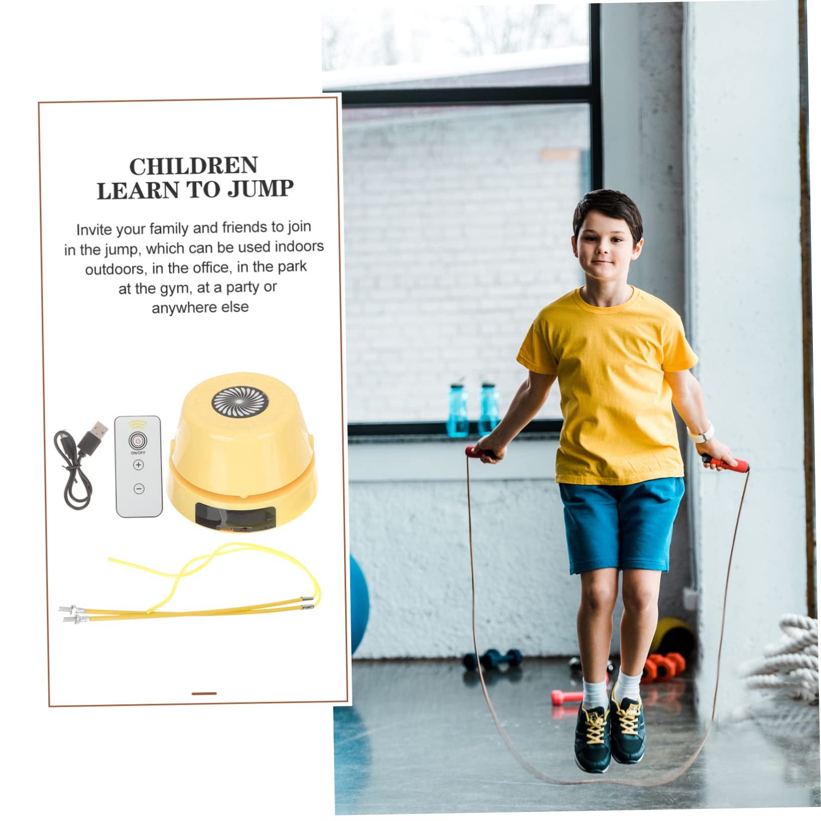 BESPORTBLE Máquina Automática para Saltar La Cuerda Cuerda para Saltar Cuerda para Saltar con Contador Equipo Ajustable Cuerda De Gimnasio Inalámbrica Cuerdas para Trampolín Cuerda