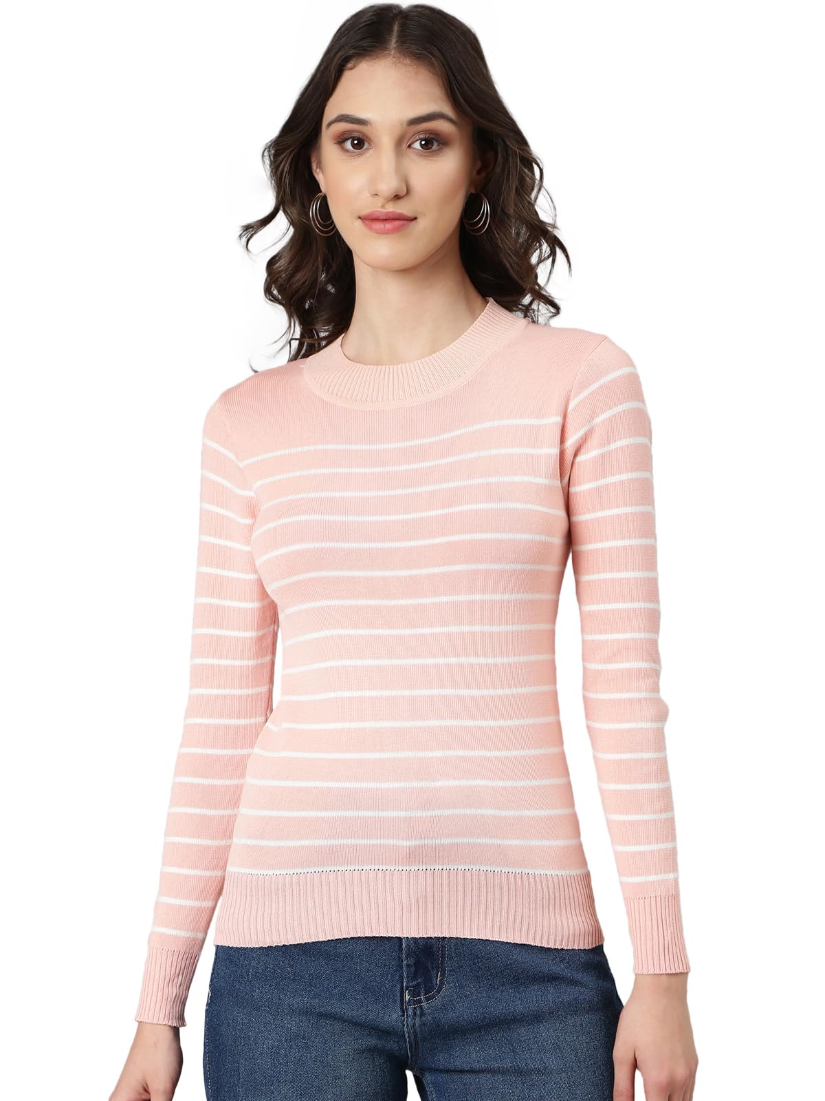 Women's Striped Slim Fit Shirt-image-25