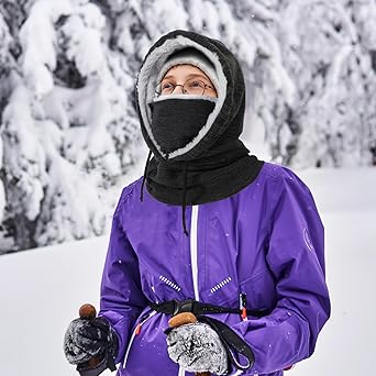 Winter Gezichtsmasker Voor Skiën Zwarte Bivakmuts - Winter Skimasker - Voor Skiën, Motorrijden, Fietsen - Ademend & Winddicht Ski Masker Ademend