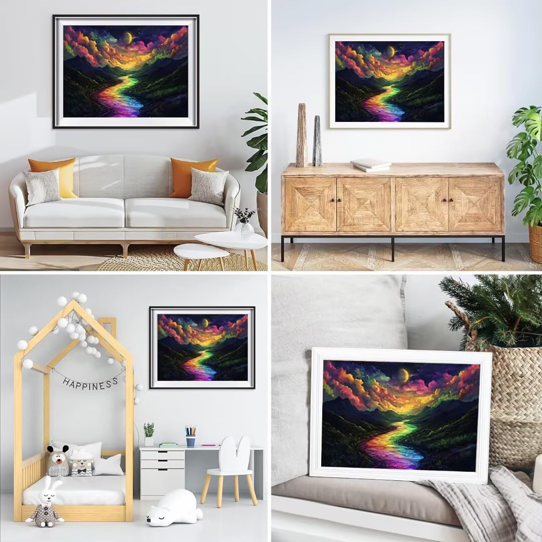 5D Dolina Diament Malarstwo Zestaw dla dorosłych, DIY Zestawy malarskie Diament, Diamentowe pełne zestawy artystyczne, Square Rhinestone Ścieg krzyżykowy Malarstwo dla dorosłych Początkujący Wystrój
