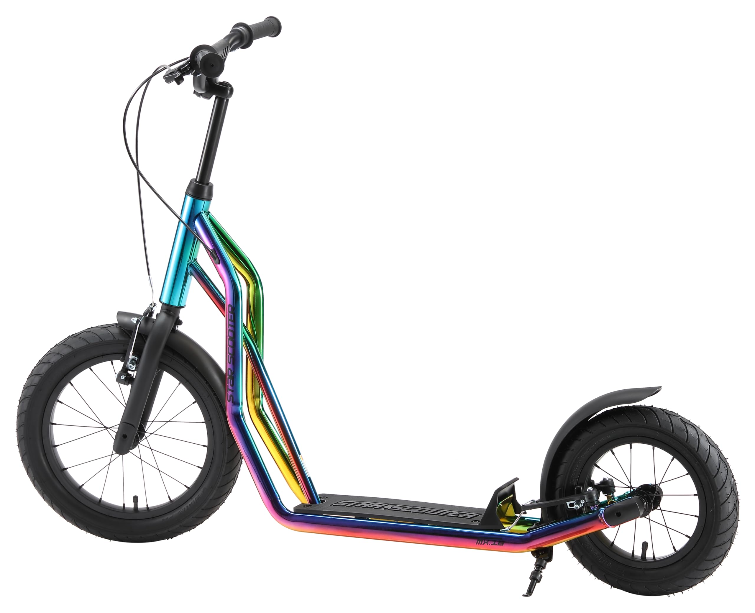 STAR SCOOTER Patinete Infantil 2 Ruedas a Partir de 7-8 años | Kick Scooter 12/16" neumáticos, Ajustable en Altura para niñas y niños