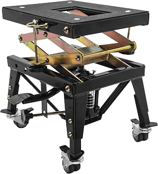 BikeMaster MX Scissor Lift with Wheels, Black
