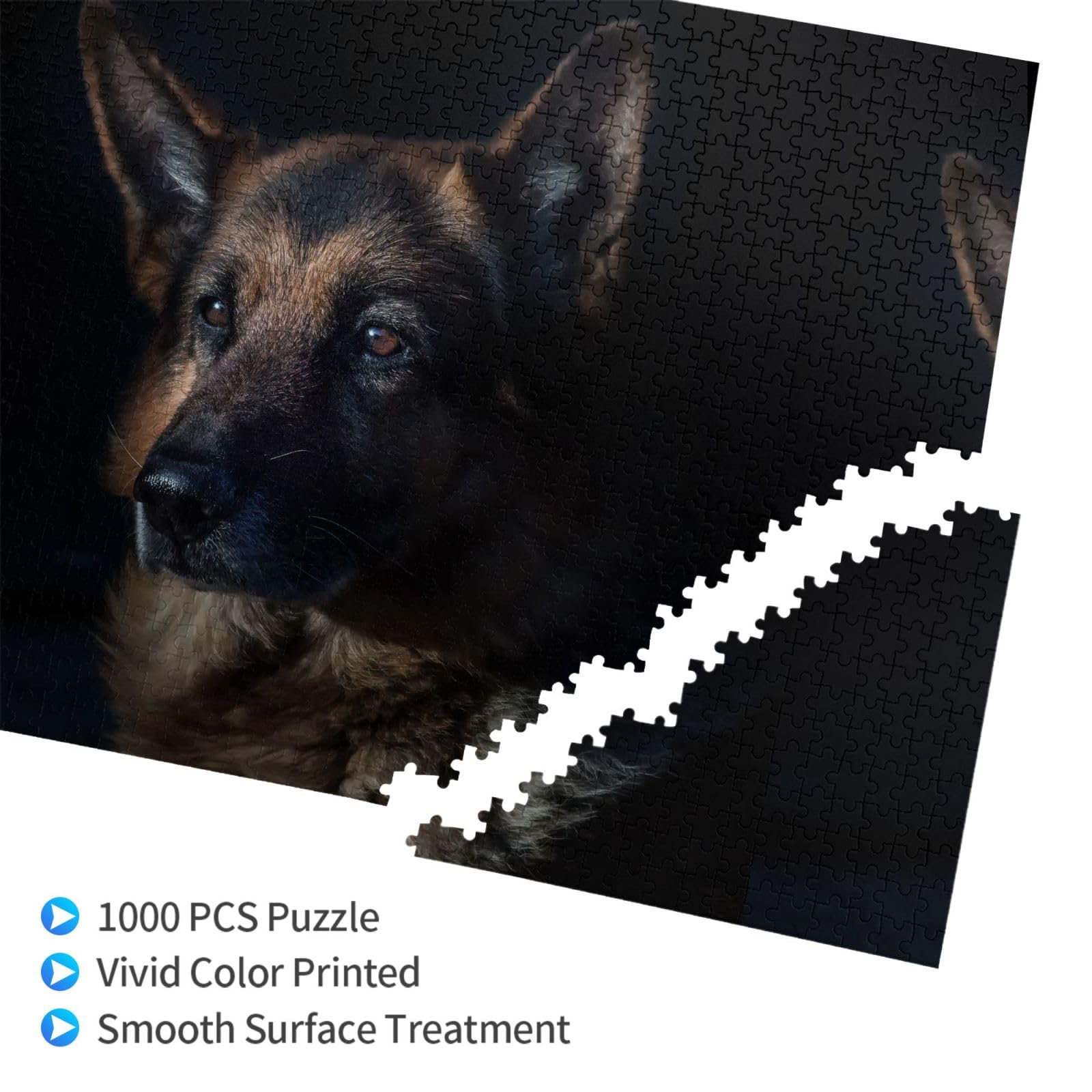 Gioco di puzzle per adulti, puzzle impegnativi, puzzle da 1000 pezzi, cane pastore tedesco