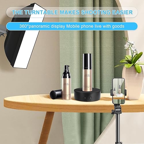 Miniatura 2 de Bosgladek Soporte de exhibición giratorio motorizado, carga de 5 pulgadas11 libras, plataforma giratoria de 360 para relojes de joyería, modelos 3D,