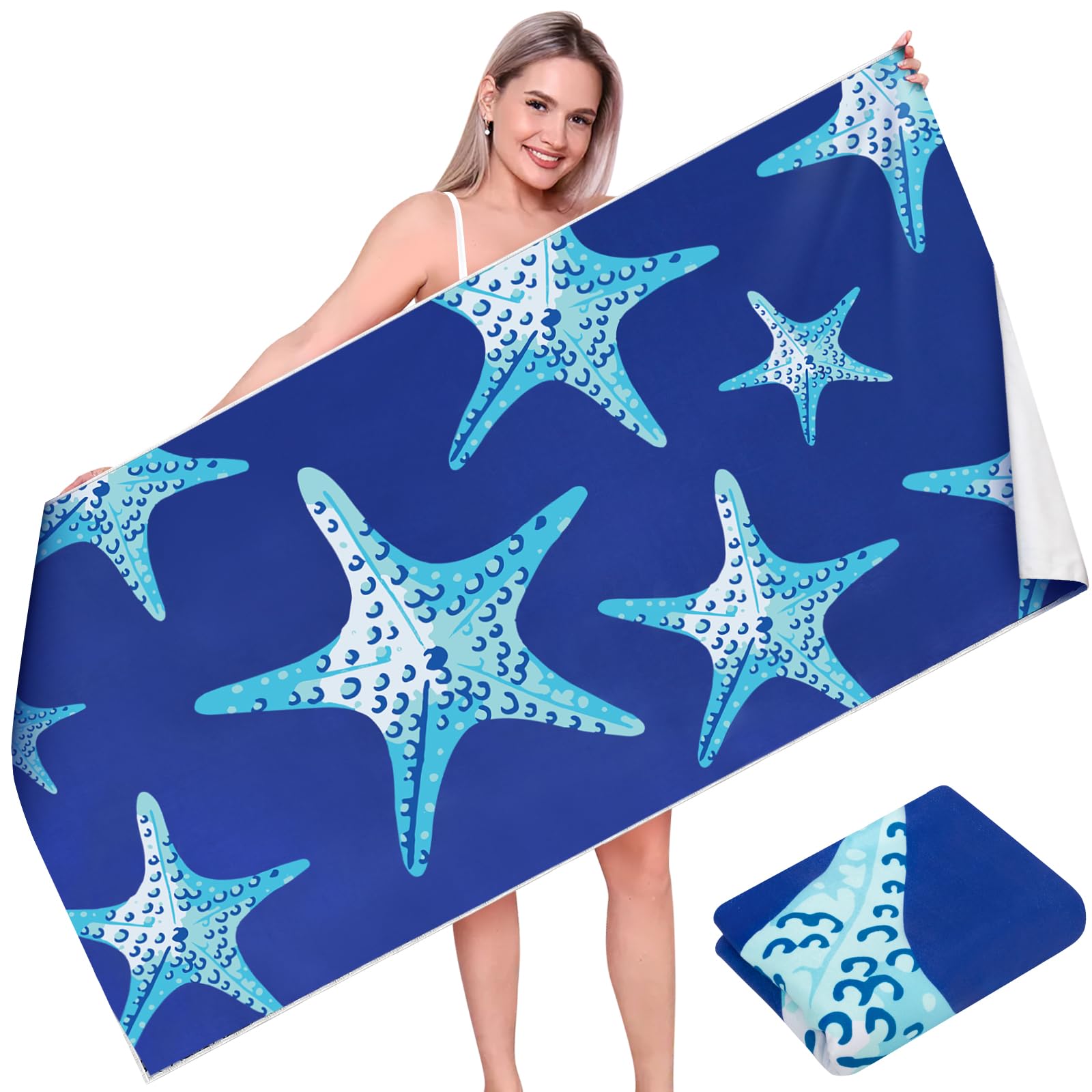 VOBUKE Toalla de Playa Microfibra Grande Secado Rápido 180x90cm Toallas Playa Grande Antiarena Toalla Baño para Mujer Toalla Sin Arena Súper Ligera Pareo Playa para Piscina Camping Picnic Yoga Viaje