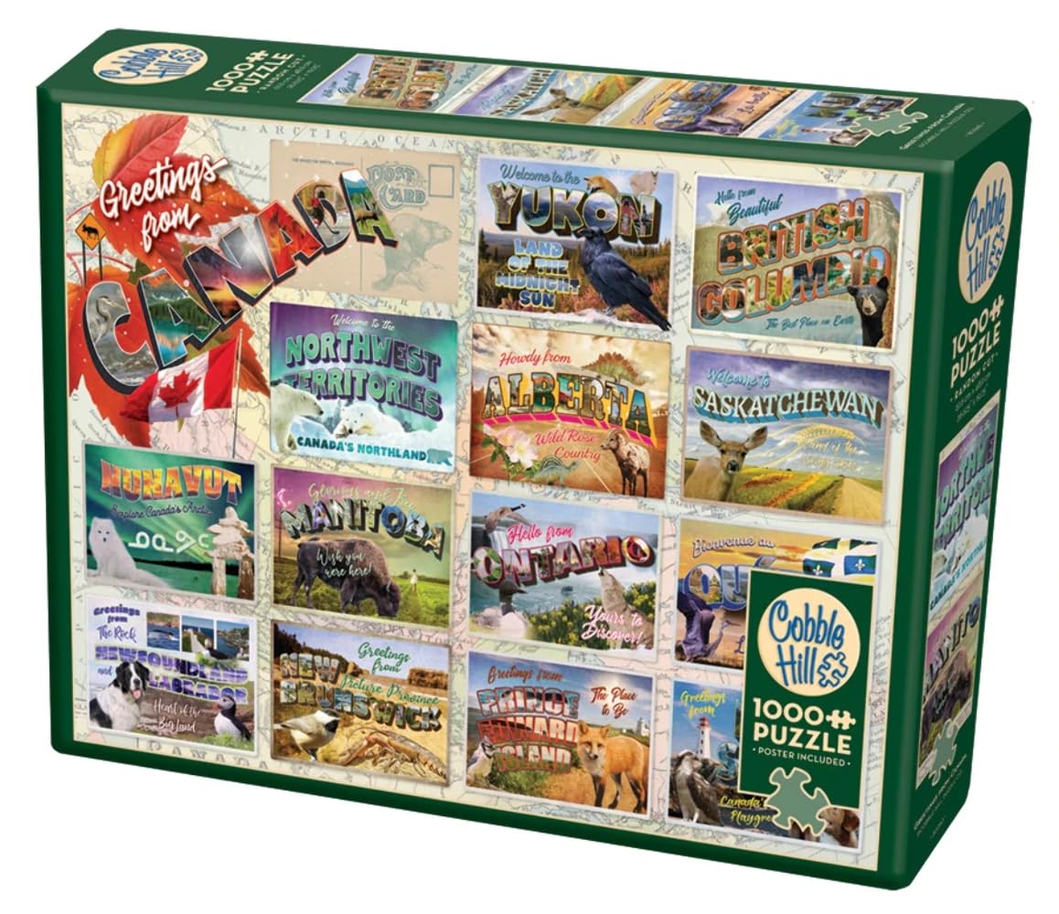 Cobble Hill 1000 Piece Greetings from Canada Puzzle -2 Cobble Hill 1000 Piece Greetings from Canada Puzzle -2