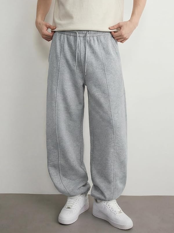 Men's Baggy Sweatpants with Elastic Cuffs, Breathable Casual Loose Joggers with Deep Pockets by CAONAT - Used condition - Image 2