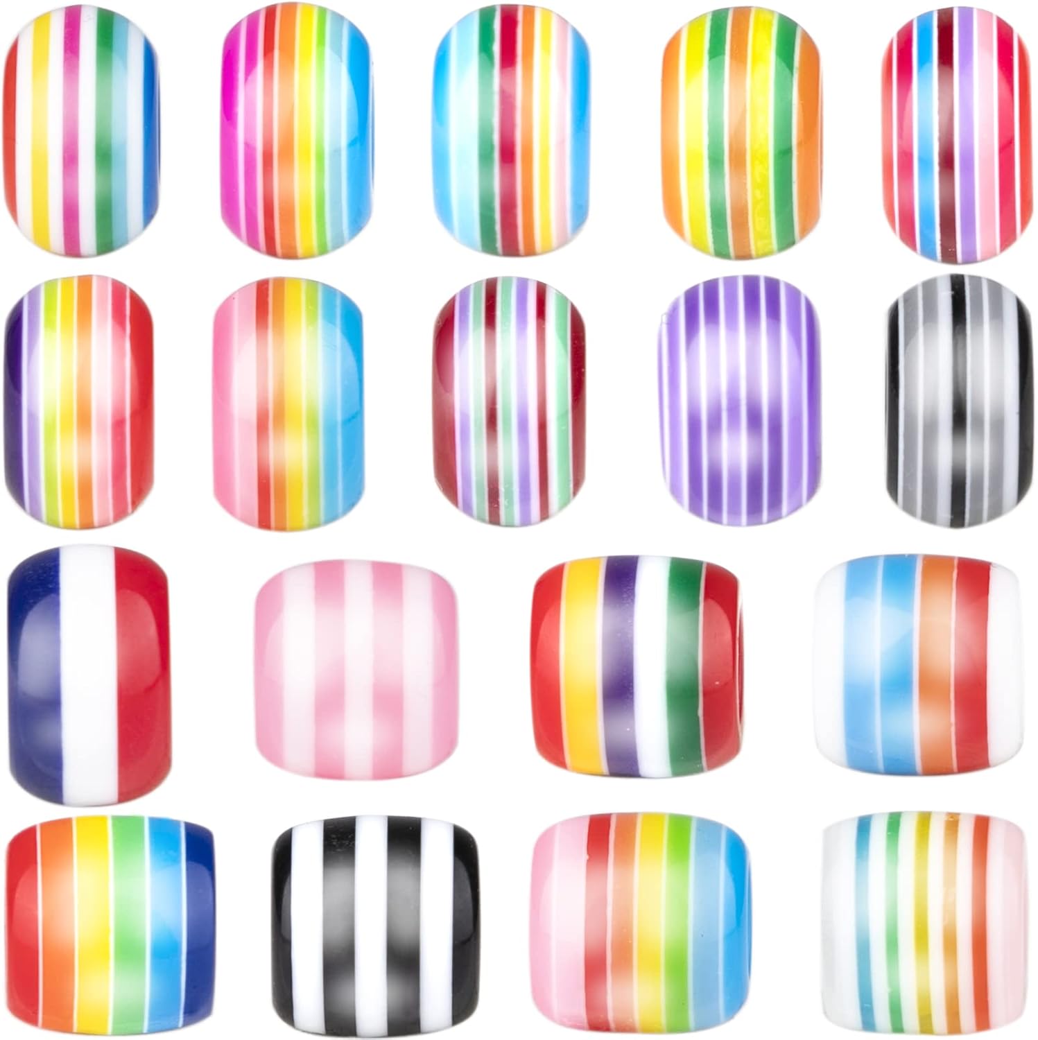 200 PCS European Large Hole Beads Assorted European Craft Beads Lampwork Spacer Beads Mixed Color Charm Beads for DIY Bracelet Necklace Jewelry Making