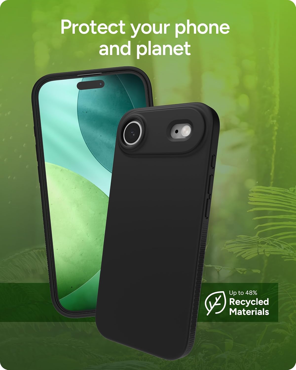 ZAGG Manhattan Snap Phone Case for iPhone Air - Black, Drop Protection (13ft/4m), Soft-Touch Silicone, Slim & Lightweight, Smooth Surface & No-Slip Grip, MagSafe Compatible