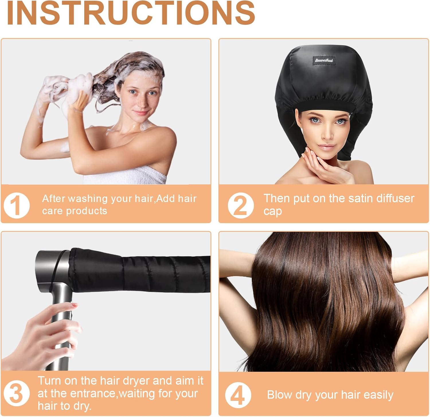 Curly Hair Hard Bonnet Hair Dryers For Home Curly Hair Sit Under