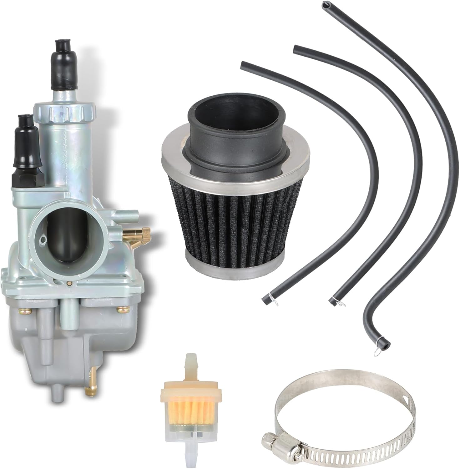 ALL-CARB Carburetor and Air Filter Replacement for Kawasaki Bayou 250 KLF250A Bayou 220 KLF220A Carb