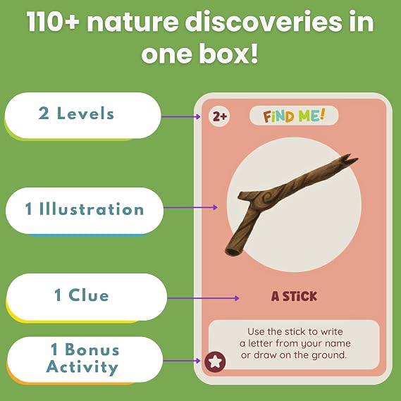 Find Me! Outdoors – Nature Scavenger Hunt – 1+ player ages 2+