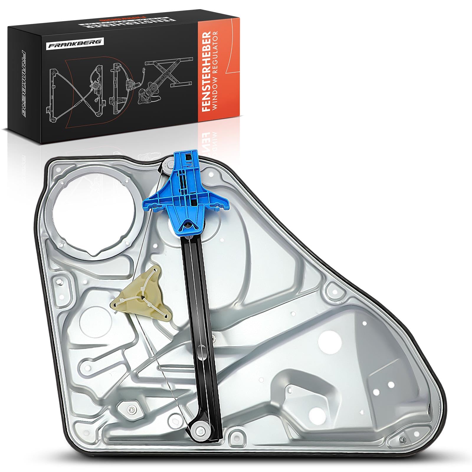 Frankberg Alzacristallo Meccanismo alzacristallo Elettrico senza Motore Posteriore destro Con Piastra 4/5-Porte Compatibile con P.a.s.s.a.t 3B5 3B2 3U4 3B5 Replace# 3U5839462
