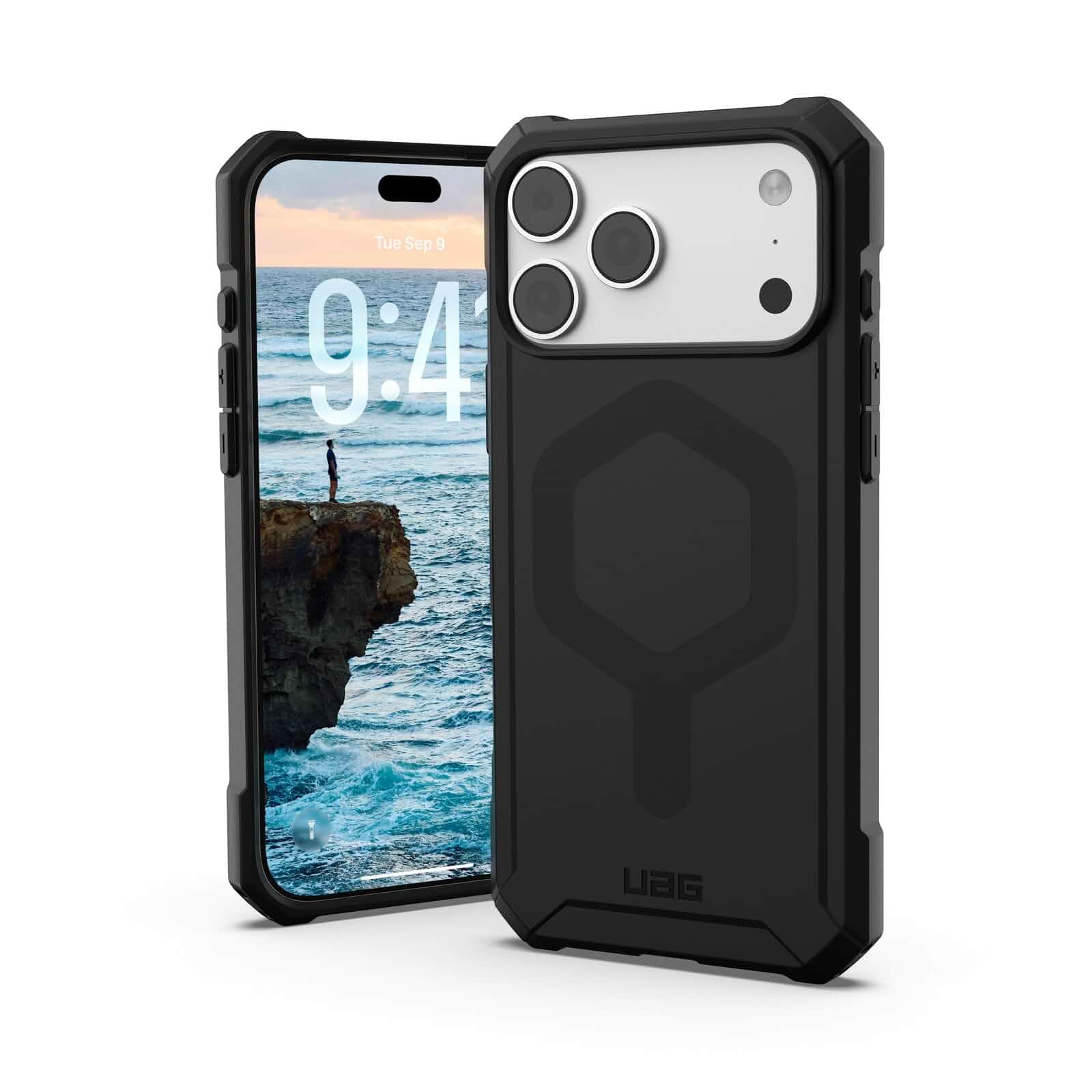 UAG iPhone18 Pro Max Shockproof Smartphone Case Essential Armor Japan Black, compatible with iPhone 17 Pro Max, smartphone protection, scratch resistant