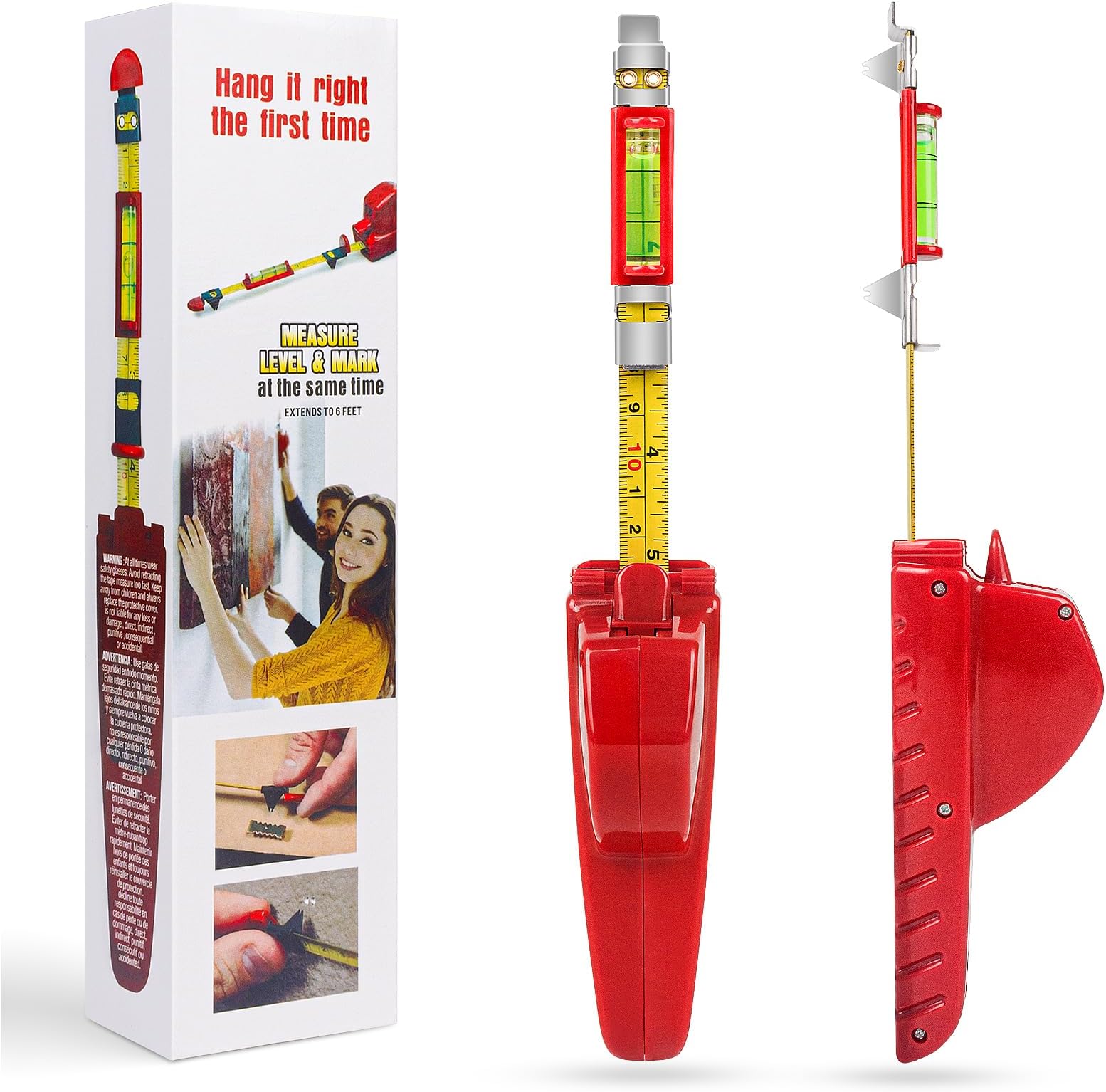 Picture Hanging Tool All-in-One Picture Hanger with Picture Frame Level ...