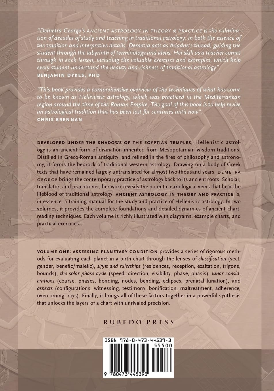 Ancient Astrology in Theory and Practice: A Manual of Traditional Techniques Volume I: Assessing Planetary Condition product thumbnail 3