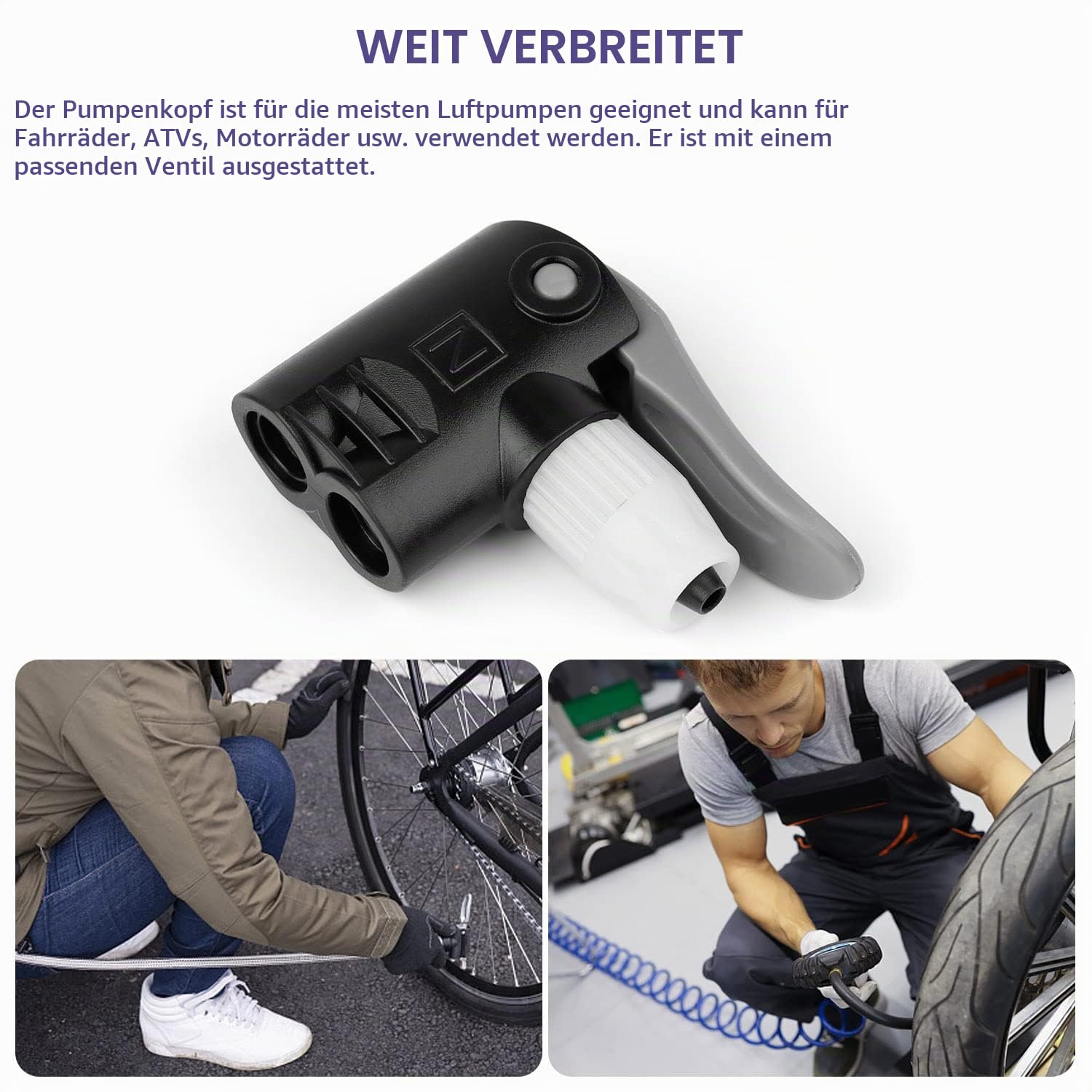 pumpenkopf fahrradpumpe Fahrradpumpe, KLEHOPE Ersatz Fahrradpumpen Adapter, Schrader Ventil und Sclaverand Ventil, für Pumpe für Fahrräder und Motorräder Sport & Freizeit Rahmenhöhe:50,5cm Radon Mountainbike Bike Fahrrad representativeDe:Ähnliche Fahrräder ausblenden