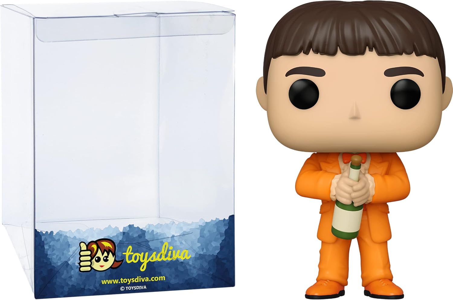 Lloyd Christmas in Tux (Chase): P o p ! Movies Vinyl Figurine Bundle with 1 Compatible 'ToysDiva' Graphic Protector (1039-51956 - B/A)