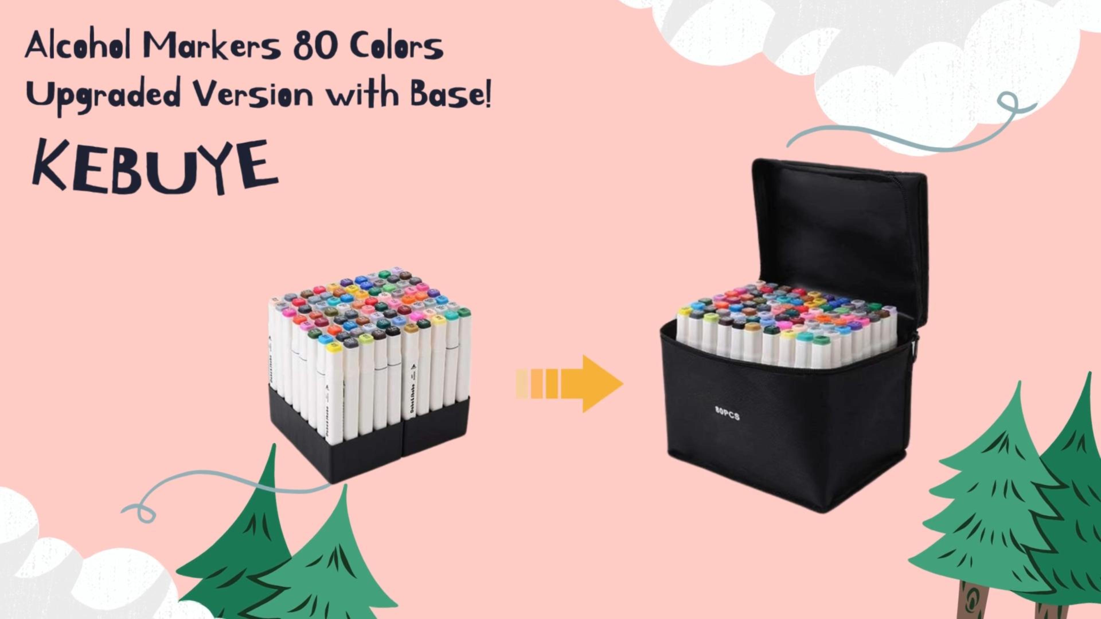 アーティストベア♡ks' bear&クロスホワイトボード&ポストカード3点セット Amazon.com : Kebuye Alcohol Markers Set 80 Colors, Art Markers for