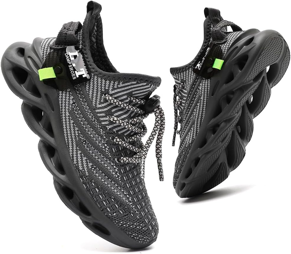 Boys Girls Shoes Kids Walking Running Tennis Sneakers Mesh Breathable Lightweight Casual Non Slip Comfortable for Little Kids/Big Kids