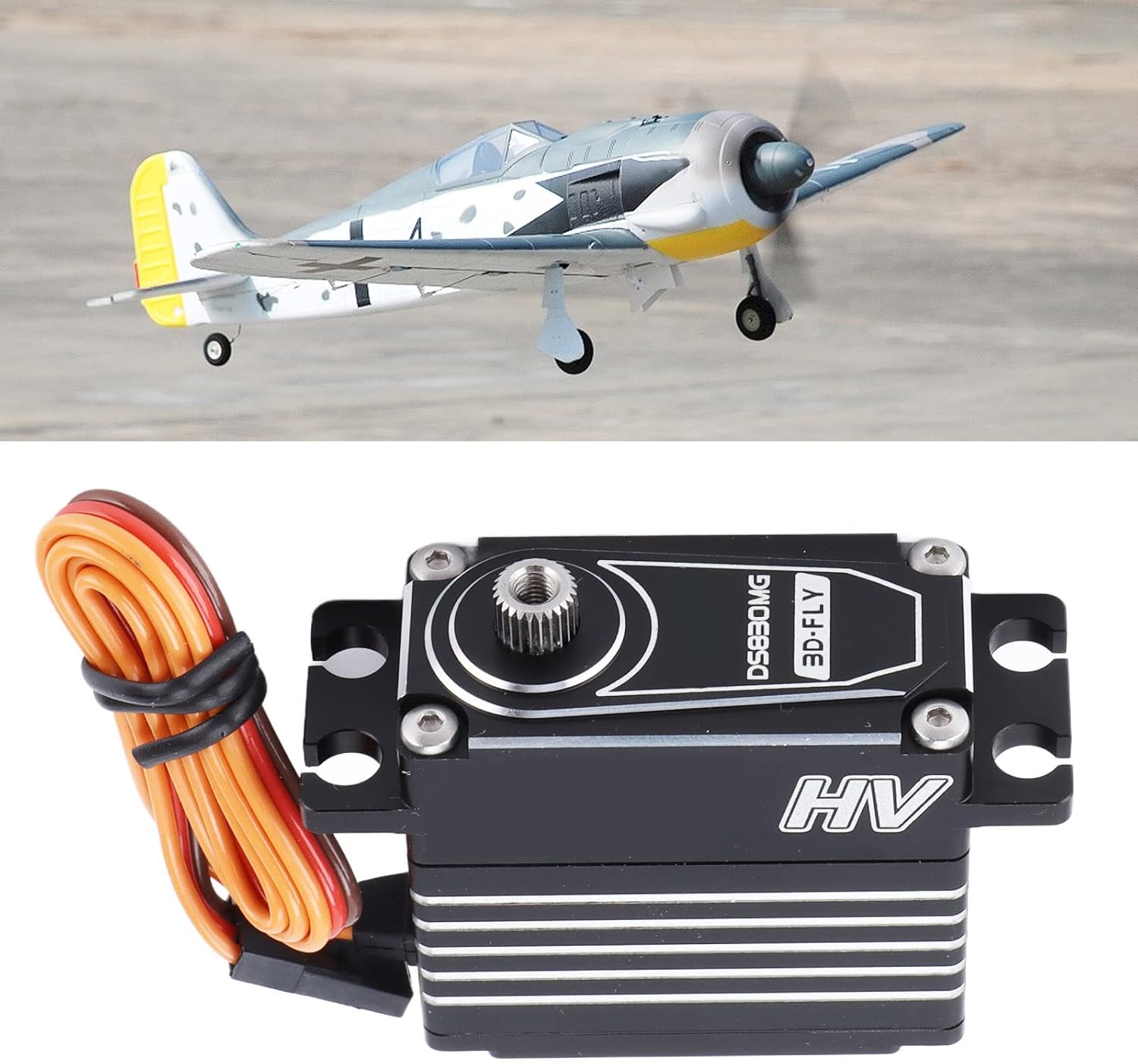 高トルクメタルギアサーボ、25T スプライン、防水、耐久性、RC カーボートロボット用