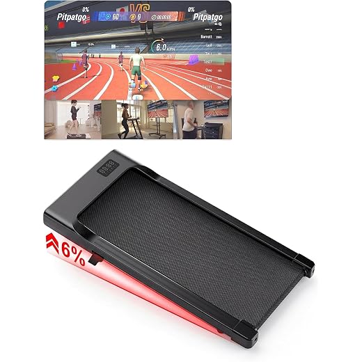 Superun 6% Incline 2.5HP Under-Desk Treadmill