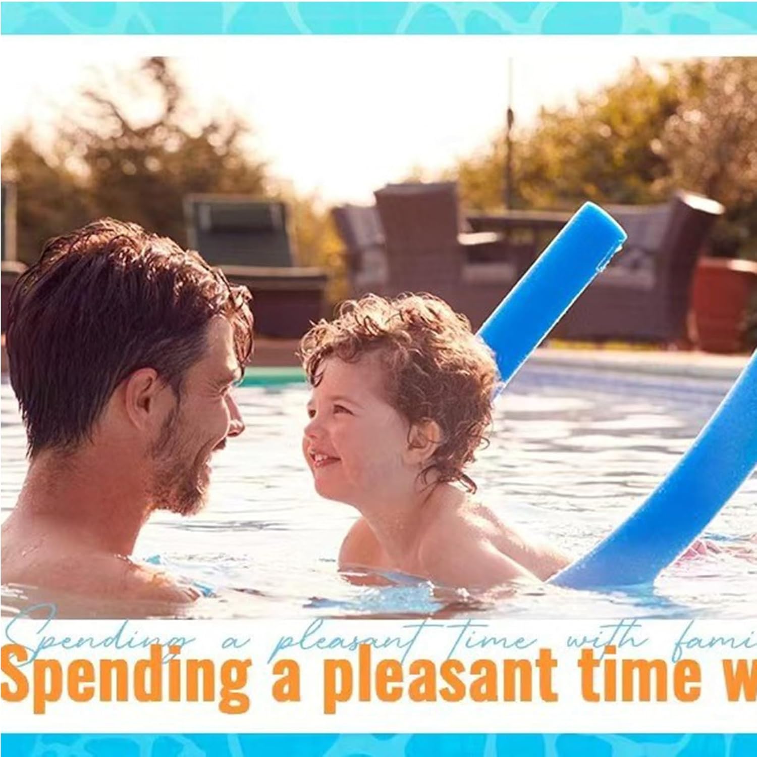 Swim Noodles, Hollow Floating Water Exercise Aid, Pool Floating Noodles, for Home Bath Bathroom Backyard Outdoor Lake River Boys Girls Adults Family